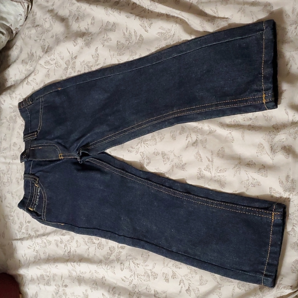 New, never worn US Polo Dark Blue Jeans, Boys 4T